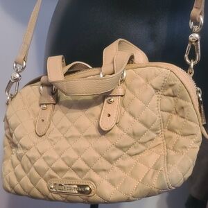 🐰Source Unknown Quilted Tan Satchel